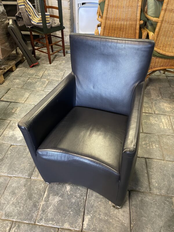 Leren fauteuil / Stoel H93xB58x70cm